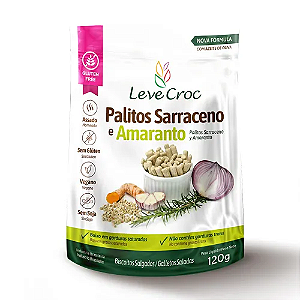 Biscoito Palitos Salgados Sarraceno com Amaranto Sem Glúten Leve Croc 120g *Val.100125