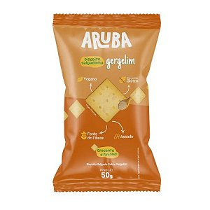 Biscoito Salgado Sabor Gergelim Sem Glúten Aruba 50g *Val.221024