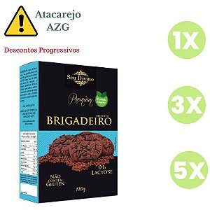 Biscoito Brigadeiro Sem Glúten e Vegano Seu Divino 120g *Val.060724