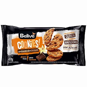 Cookie Baunilha e Chocolate SG e Sem Açúcar Belive 67g *Val.130525