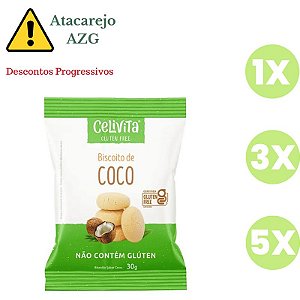 Cookies de Coco Sem Glúten Celivita 30g *Val.271124