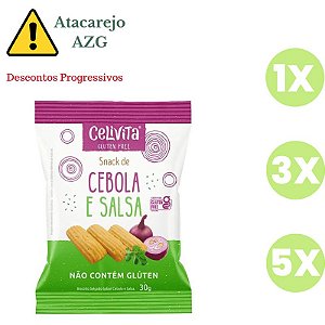 Snack Salgado Cebola e Salsa Sem Glúten Celivita 30g *Val.140424