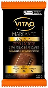 Chocolate 50% Cacau Zero Lactose Sem Glúten Marcante Vitao 22g *Val171124