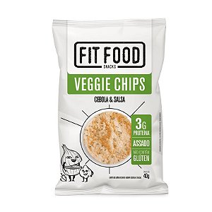 Snacks Veggie Chips Cebola e Salsa Sem Glúten Fit Food 40g *Val251123