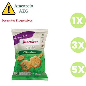 Biscoito Salgado Bites Azeite e Ervas Sem Glúten Jasmine 25g *Val.120524