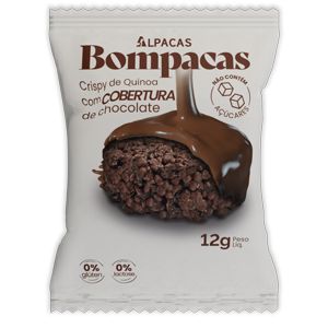 Crispy de Quinoa com Chocolate ao Leite Sem Glúten Alpacas 12G *Val.310824
