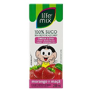 Suco Sabor Morango/Maçã Kids Funcional Sem Açucar Life Mix 200ML* Val.111124