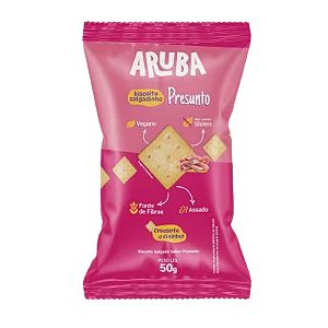 Biscoito Salgado sabor Presunto SG Veg Aruba 50g *Val 220824
