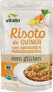 Mistura Risoto de Quinoa C/ Cenoura e Mandioquinha Sem Glúten Vitalin 150g *Val.060125