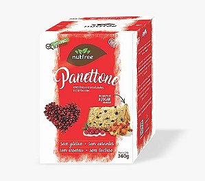 Panetone de Frutas com Cranberries SG, SL e Vegano Nutfree 360g *Val 130126