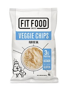 Snacks Veggie Chips Grão de Bico Flor de Sal SG 40g Fit Food   *Val.300324