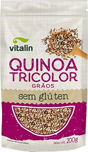 Quinoa Tricolor em Grãos Sem Glúten Vitalin 200g*Val.071225