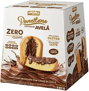 Panetone de Avelã Zero Açucar SG SL Aminna 240gr *Val.260226