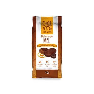 Bolinho de Mel coberto com Chocolate SG e SL Celivita 40g *Val.140924