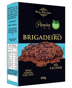 Biscoito Brigadeiro Sem Glúten e Vegano Seu Divino 120g *Val.170924