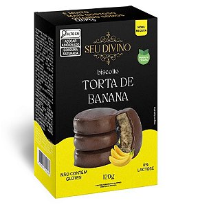 Biscoito Torta de Banana Sem Glúten Seu Divino 120g *Val.050824