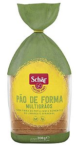 Pão de Forma Multigrãos Sem Glúten Schar 200g *Val.131024