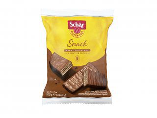 Biscoito Snack Tipo Wafer de Avelã Coberto com Chocolate Sem Glúten Schar 105G *Val.230224