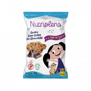 Cookies C/ Gotas de Chocolate Sem Glúten Show da Luna Nutripleno 30g *Val.201224