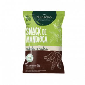 Snack de Mandioca Cebola e Salsa Sem Glúten Nutripleno 30g *Val.250425