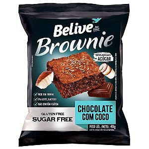 Brownie Chocolate com Coco SG e SL Belive 40g *Val.090824