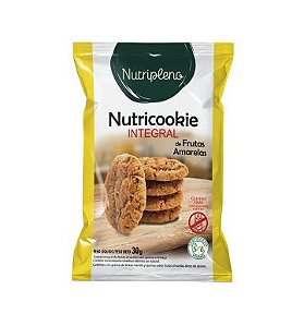 Cookie Integral Sabor de Frutas Amarelas Sem Glúten Nutripleno 30g *Val.200724