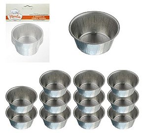 FORMA DE FLANDRES PARA CUPCAKE Nº0 COM 12 PEÇAS