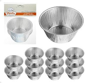 FORMA DE FLANDRES PARA CUPCAKE Nº1 COM 12 PECAS 3,3X7CM