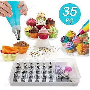 Kit Saco para confeitar 35 peças