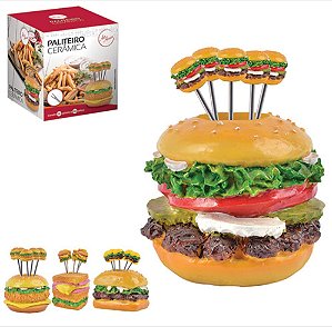 Paliteiro Ceram Lanche Com Palitos