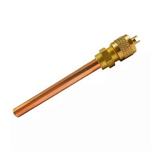 VALVULA SCHRADER 1/4 X 1/4 SOLDA 10CM