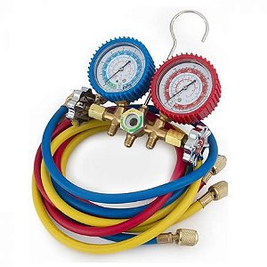 MANIFOLD GAS R410A R404A R407C R22 COM MANGUEIRAS 150CM 5/16 SEM ADAPTADOR VLCT536 VULKAN