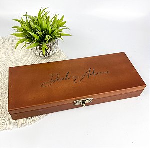 Conjunto Faca Artesanal 8 Polegadas e Garfo para Churrasco  com Estojo Personalizado