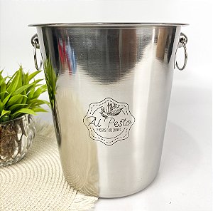 Balde para Garrafa em Inox 4,5L Personalizado