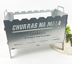 Churrasqueira Portátil Galvanizada Personalizada