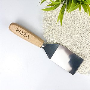 Espátula Em Inox C/ Cabo em Madeira Personalizada