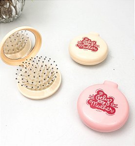 Mini Escova com Espelho Personalizada