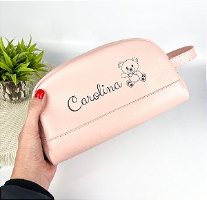 Necessaire Estojo Feminina de Couro Personalizada
