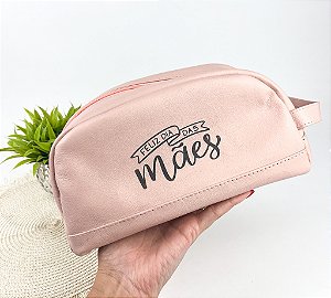 Necessaire Estojo Feminina de Couro Legítimo Personalizada - Mãe