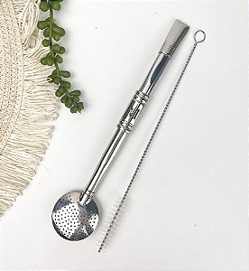 Bomba em Aço Inox com bocal, rosca, anel e escova Personalizada