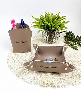 Kit Porta Canetas e Porta Clips Personalizado