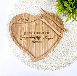 Kit Petisqueira Coração  Personalizado