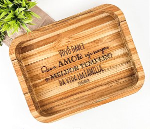 Gamela Teca 33x24cm Personalizada