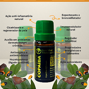 Óleo Puro Resinado de Copaíba (Rosmarinus Officinalis) 10ml
