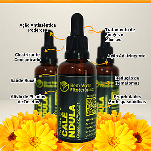 Extrato/Tintura Mãe de Calêndula (Calendula officinalis) 50ml