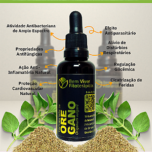 Extrato/Tintura Mãe de Orégano (Origanum vulgare) 50ml