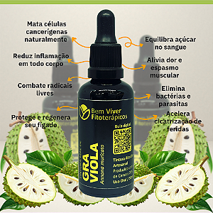 Extrato/Tintura Mãe de Graviola (Annona muricata) 50ml