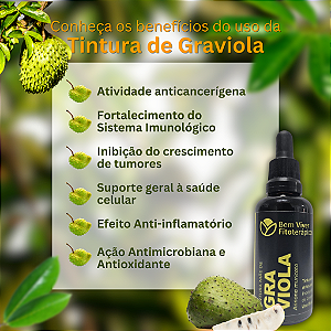 Tintura Mãe de Graviola (Annona muricata) 50ml