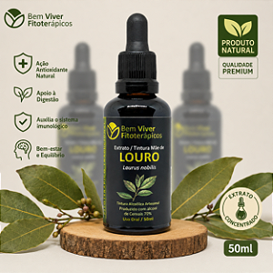 Extrato/Tintura Mãe de Louro (Laurus nobilis) 50ml