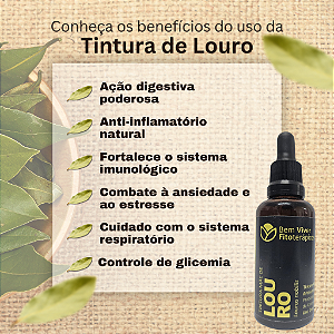 Tintura Mãe de Louro (Laurus nobilis) 50ml